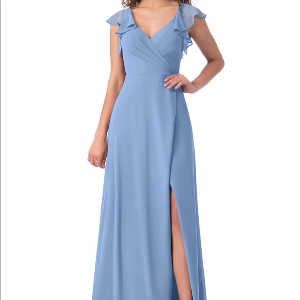 Azazie Bridesmaid Dress Yoko Style Dusty Blue